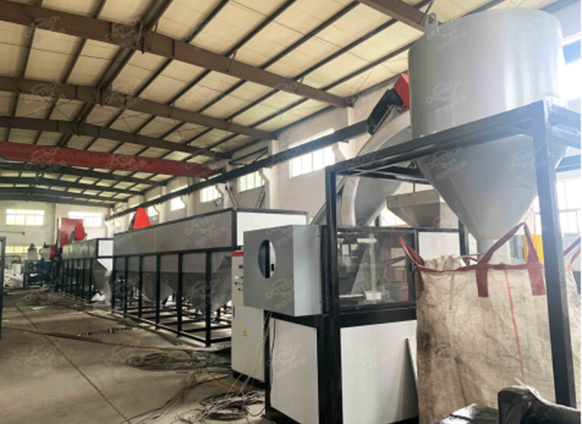 PE PP film bag washing recycling line