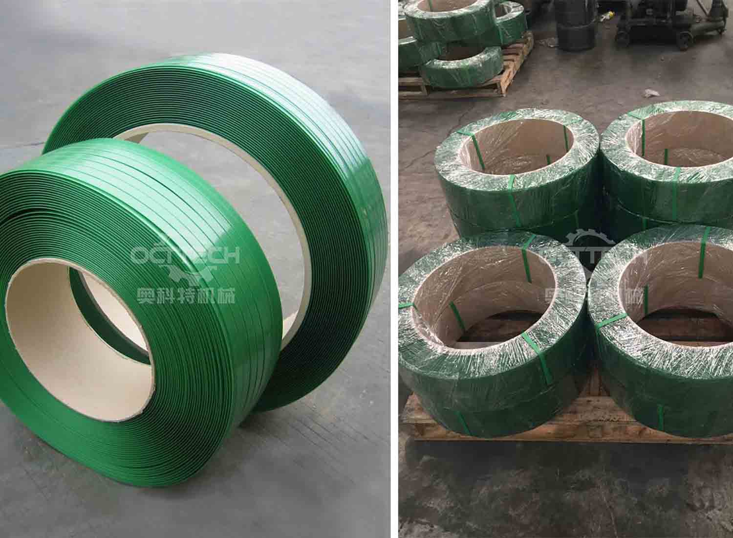 PET double strap extrusion line