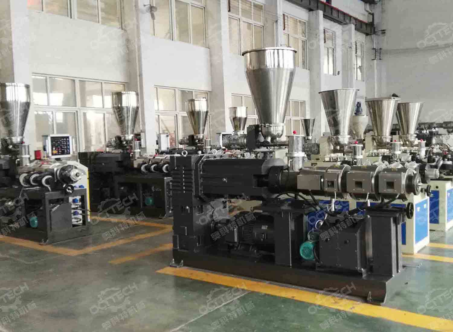 SJZ series conical twin screw extruder machine