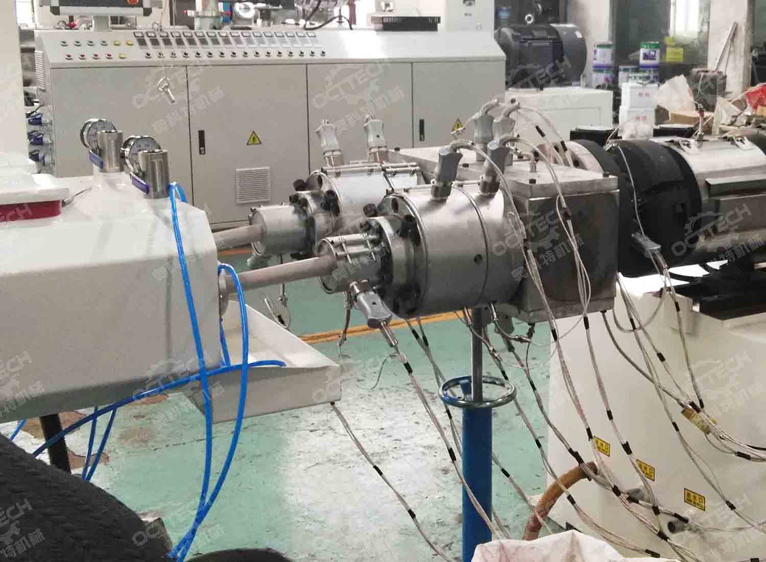 PVC double pipe extrusion machine 16-63mm