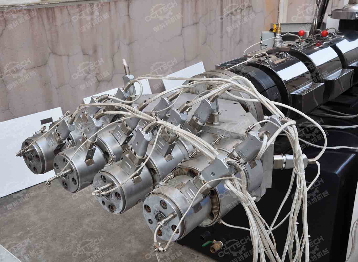 PVC four pipe extrusion line