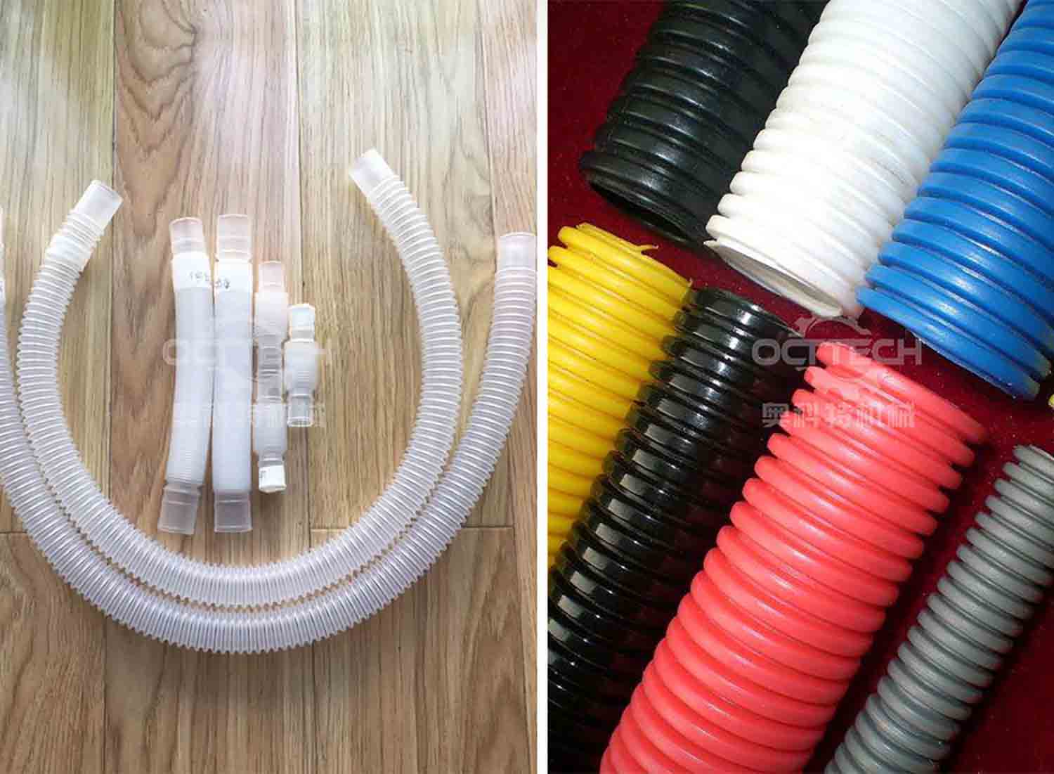 PE PP PVC corrugated pipe machine