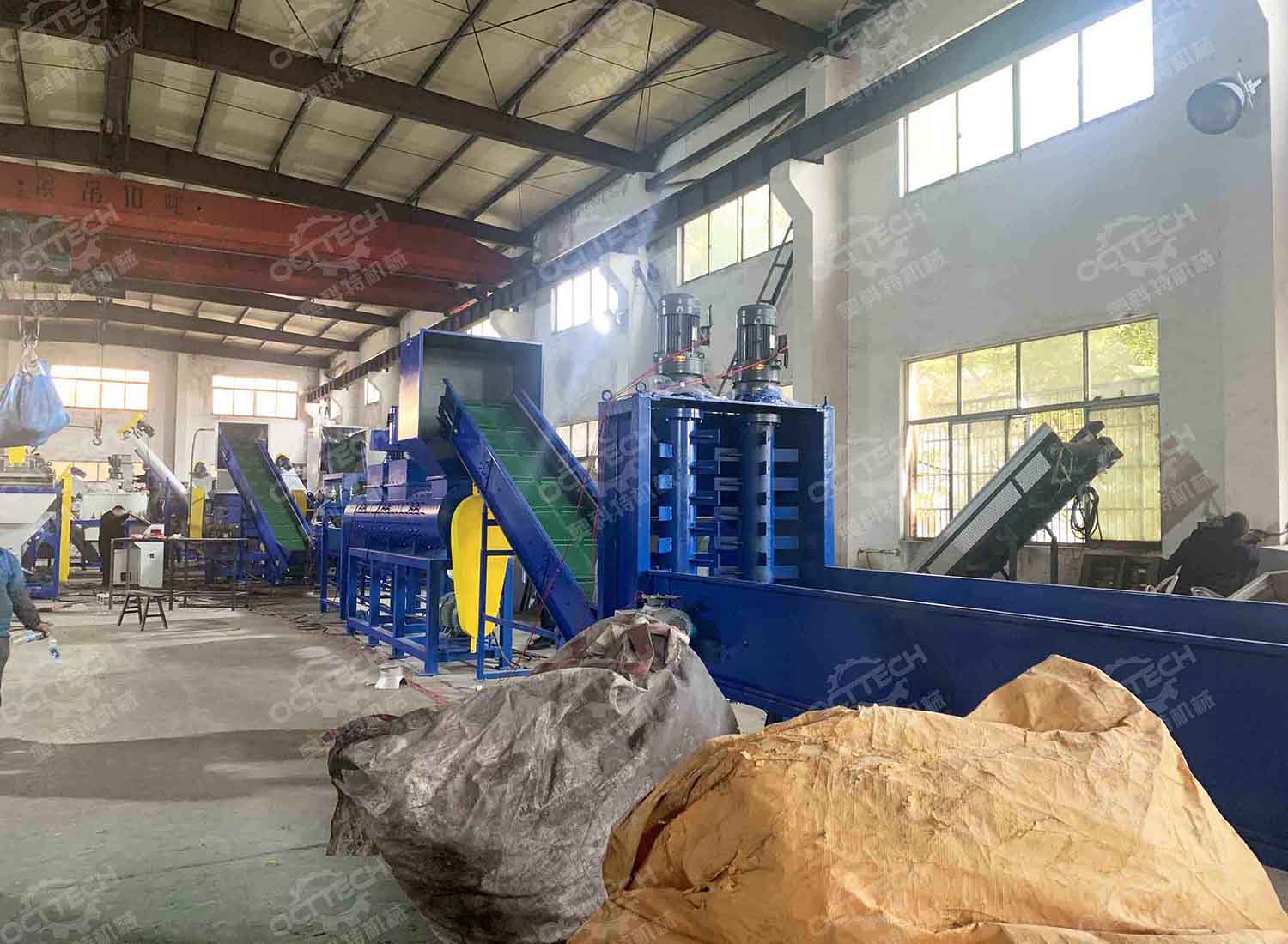 PET bottle washing recycling line