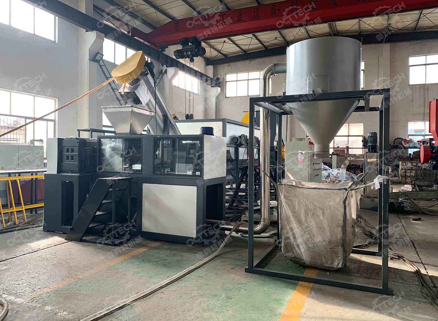 PE PP film bag squeezer machine