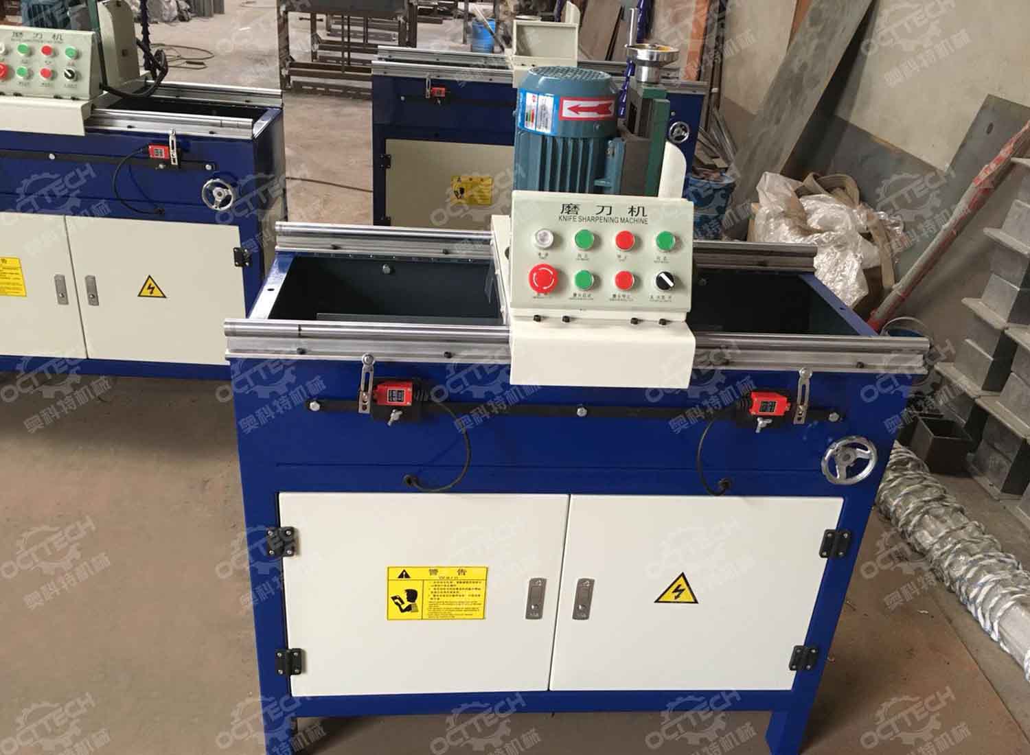 Straight knife sharpener machine