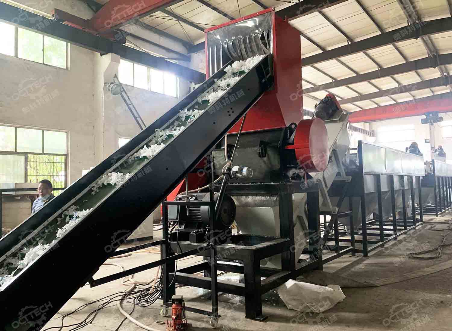 PSJ crusher machine recycling pe pp film bags