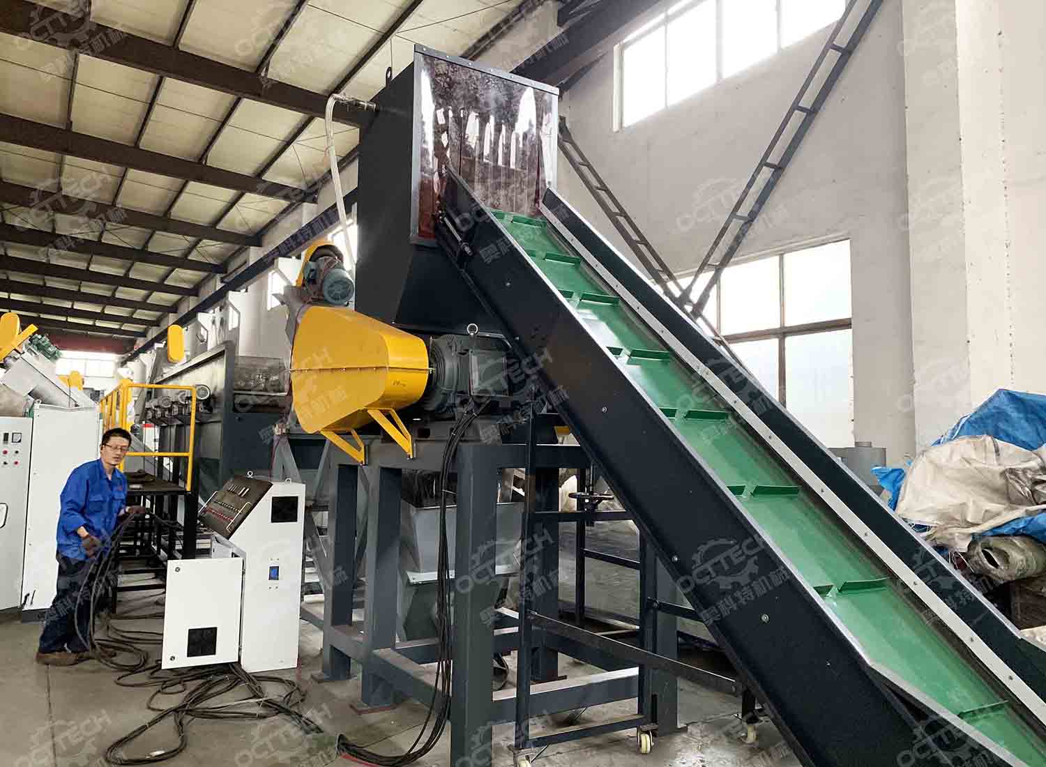 PSJ crusher recycling bottle barrel