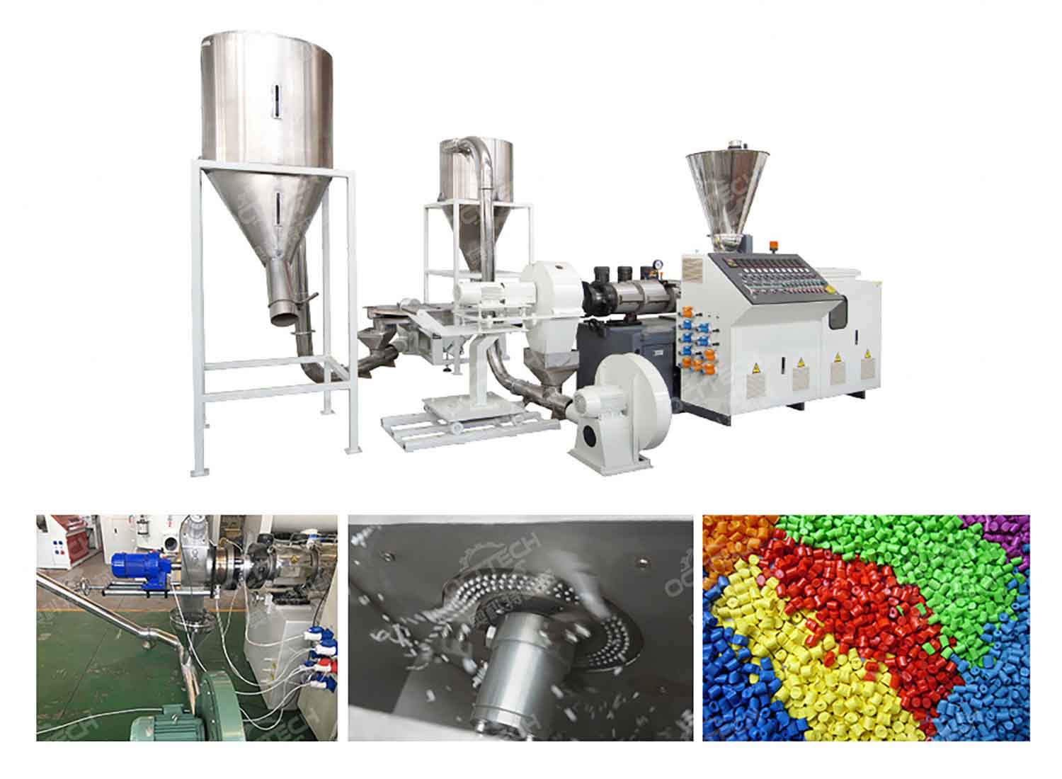 PVC hot cutting pelletizer machine