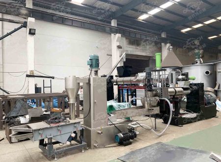 SJ150-150 pelletizer machine testing