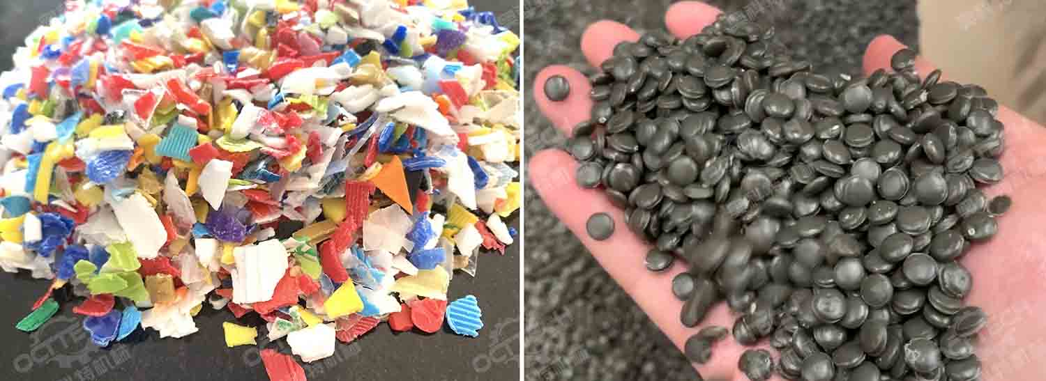 SJ150-150 pelletizer machine testing-OCTTECH