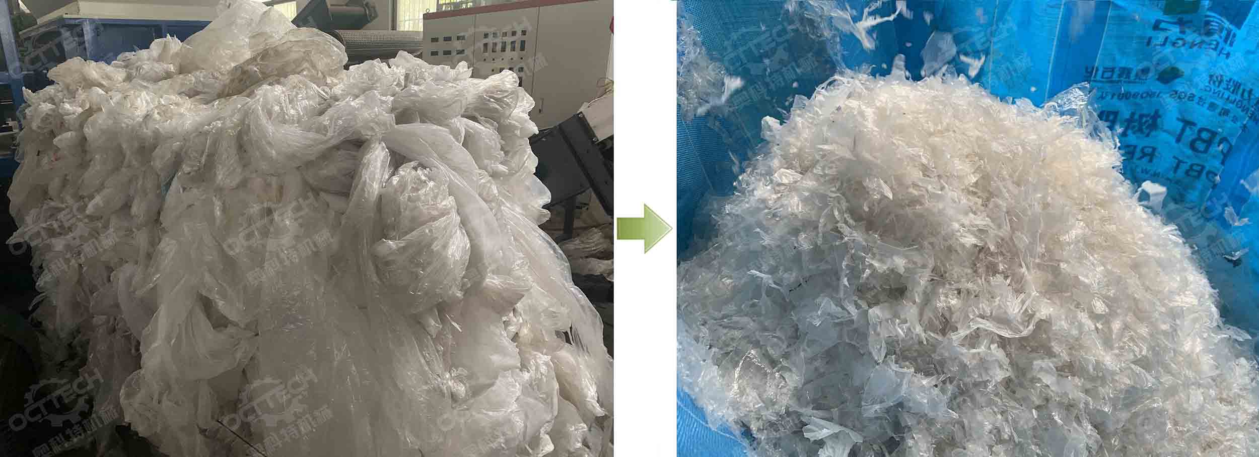 500kgh PE PP film bag washing line testing-OCTTECH