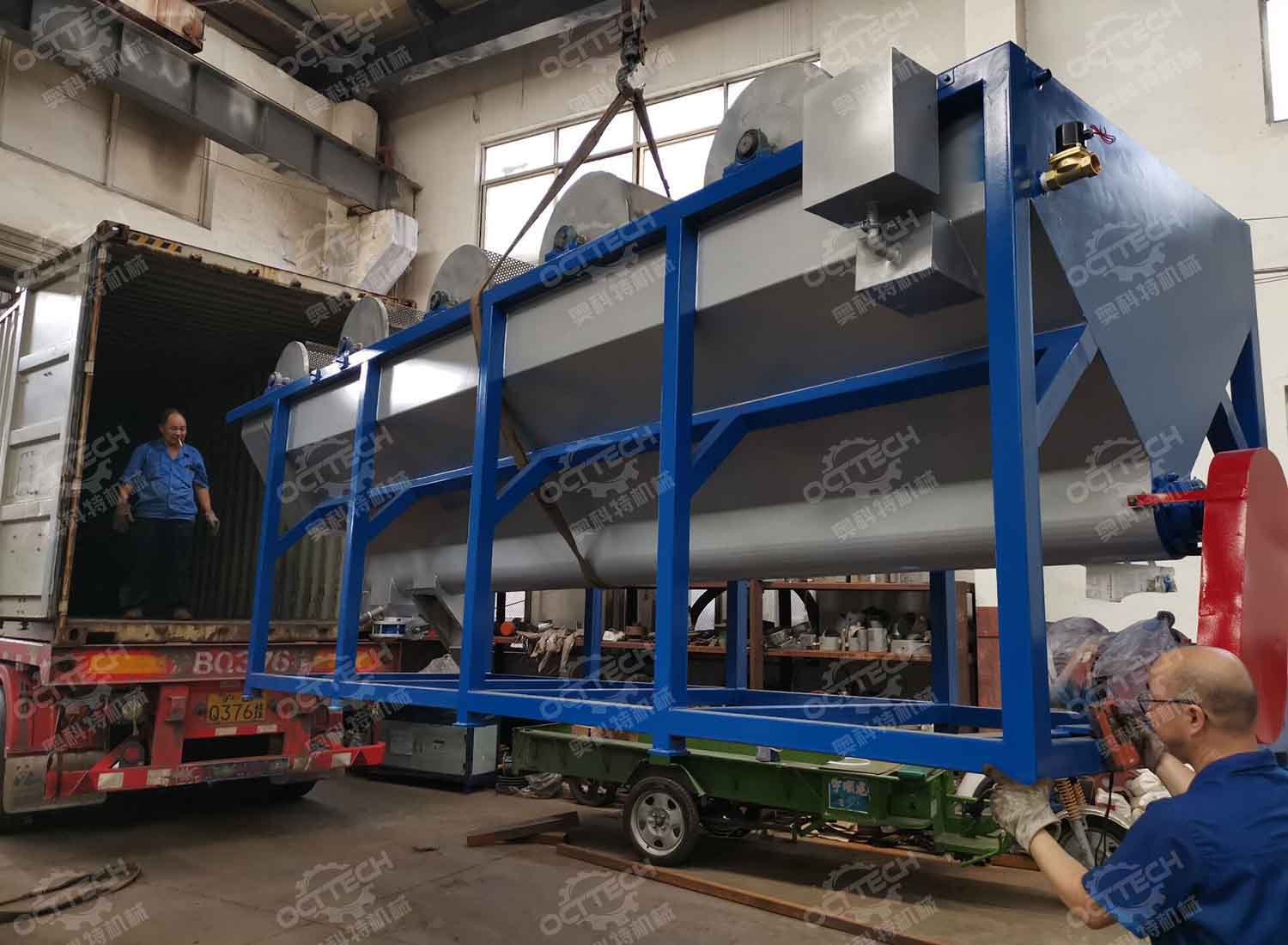 1000KGH PE washing machine part delivery for European customer